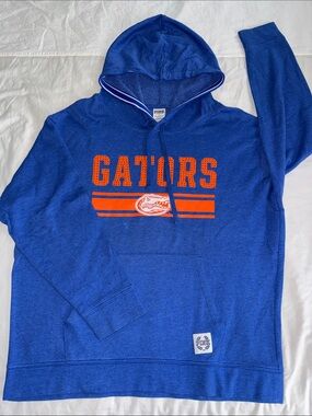 PINK Victoria's Secret Royal Blue Gators Hoodie with Orange Logo
